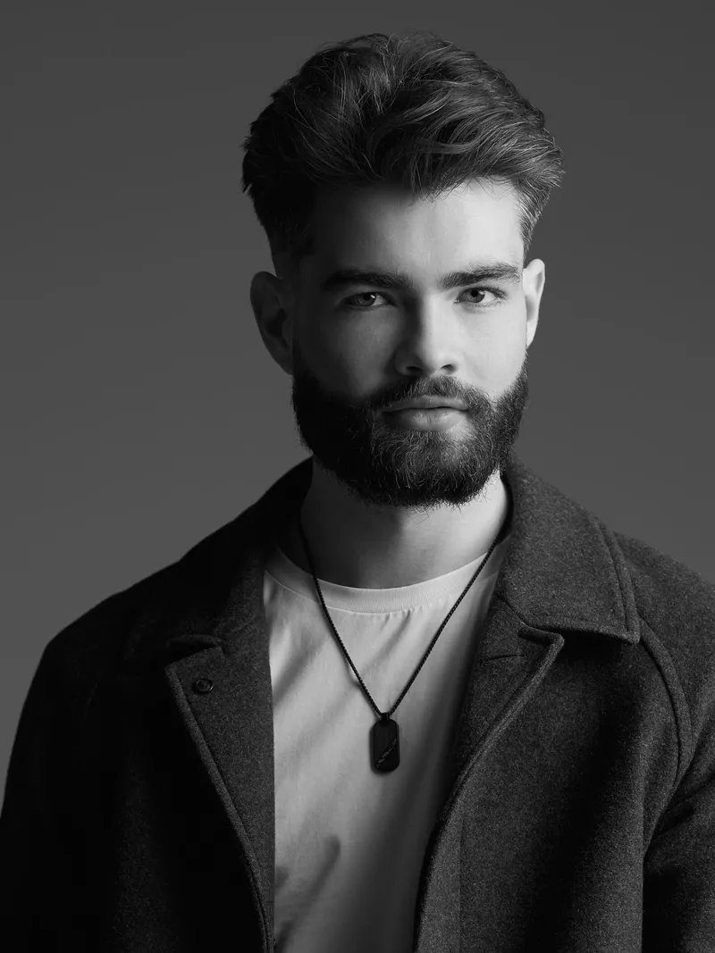 Black & white portrait